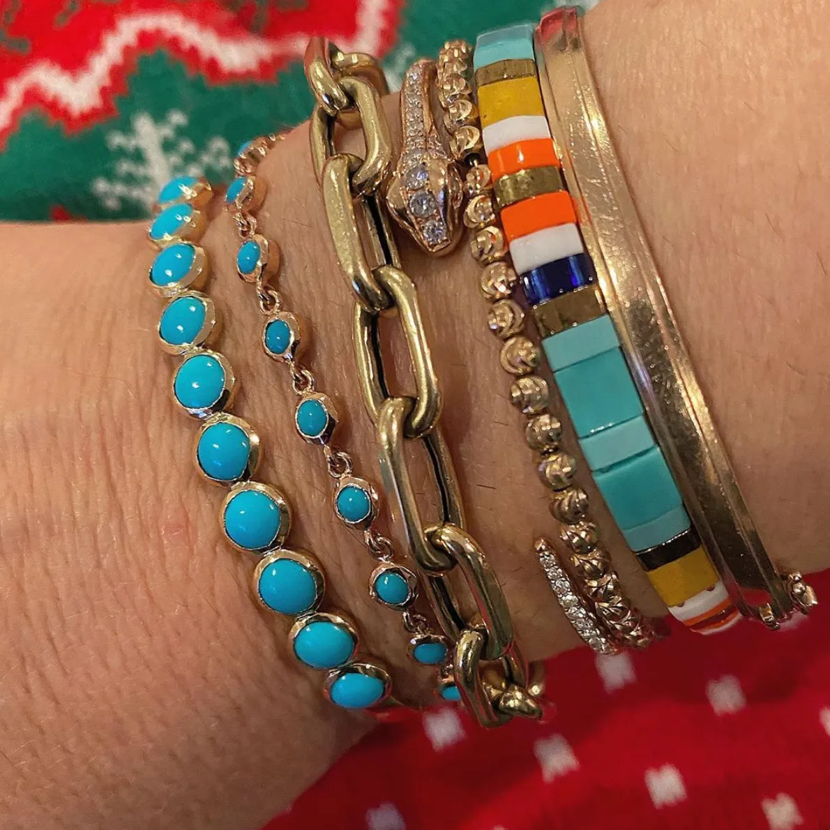 Turquoise Bezel Bracelet