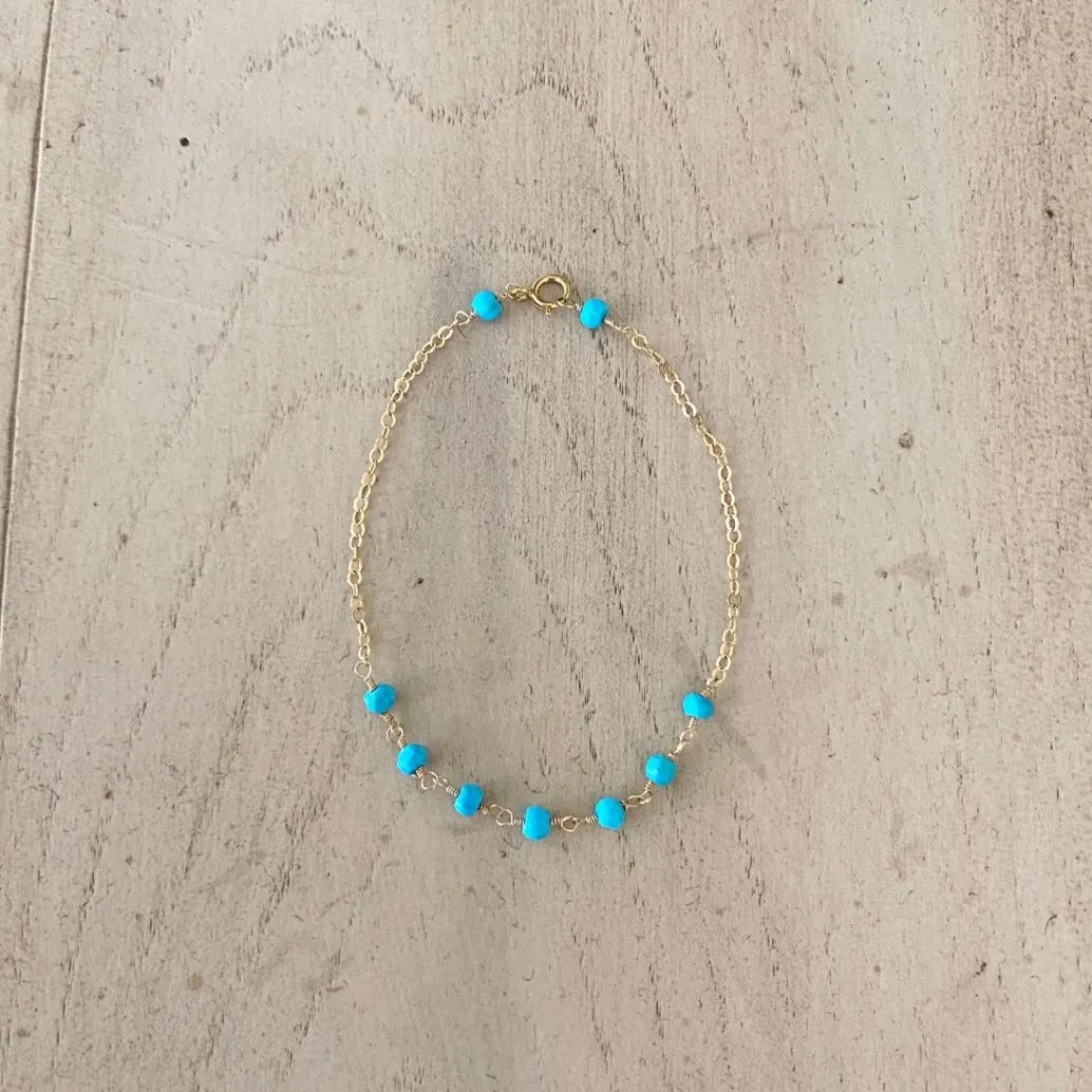 Turquoise Gold Bracelet