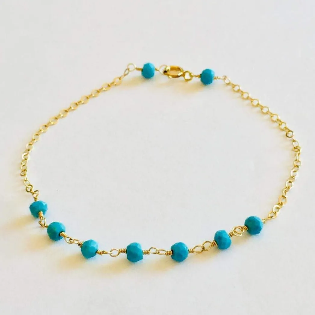 Turquoise Gold Bracelet