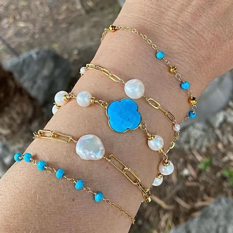 Turquoise Gold Bracelet