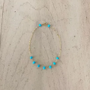 Turquoise Gold Bracelet