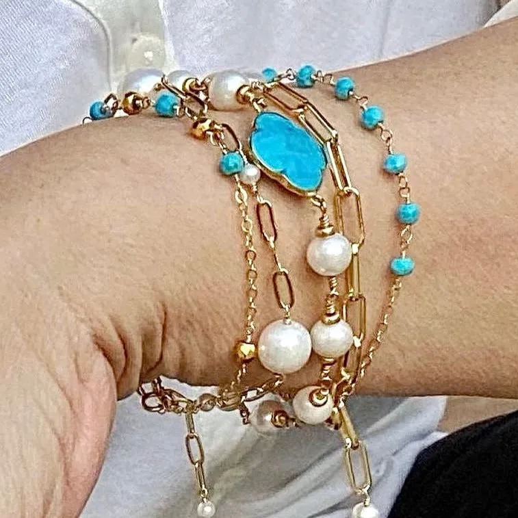 Turquoise Gold Bracelet