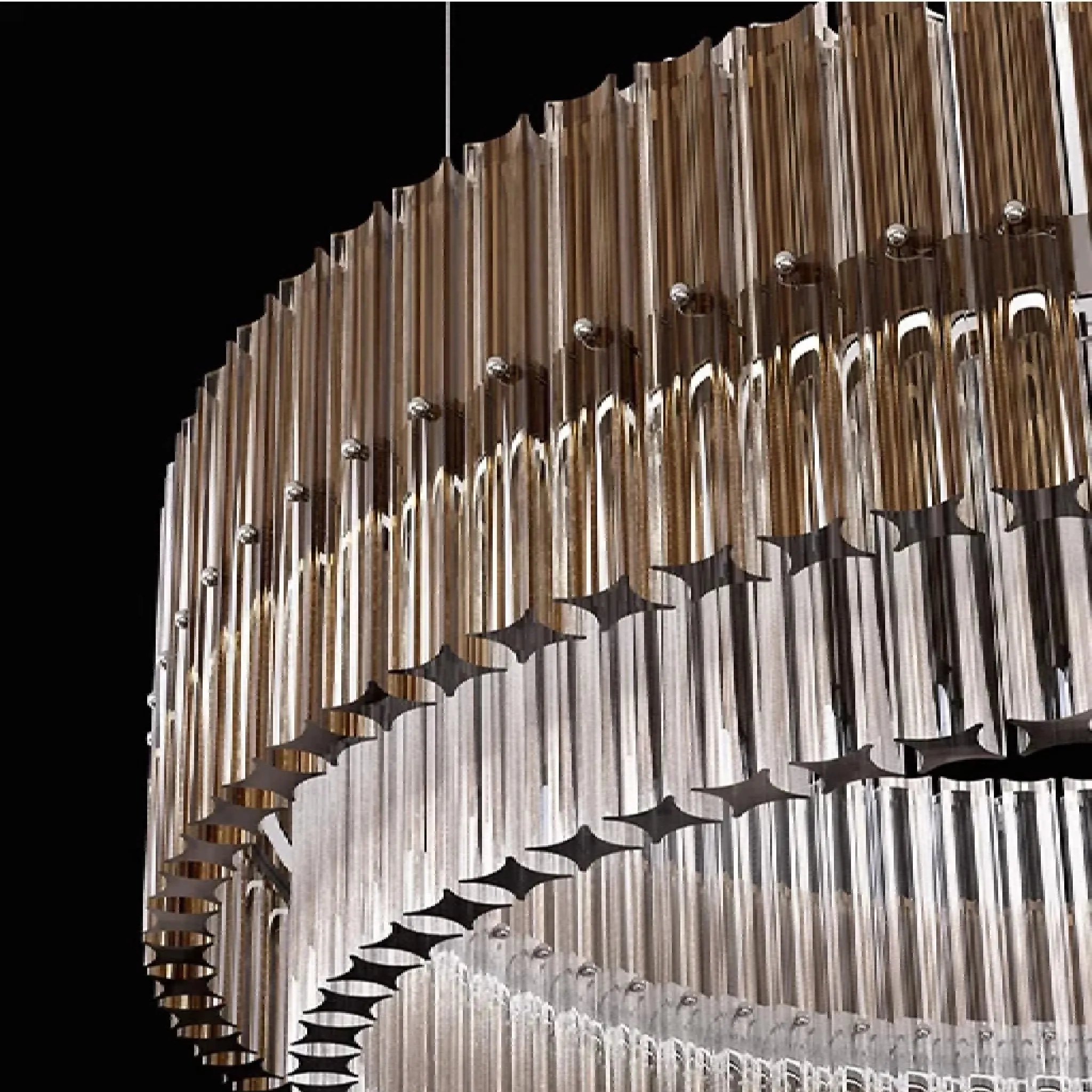 Versatile Elegant Large Luxury Gold Crystal Pendant Chandelier
