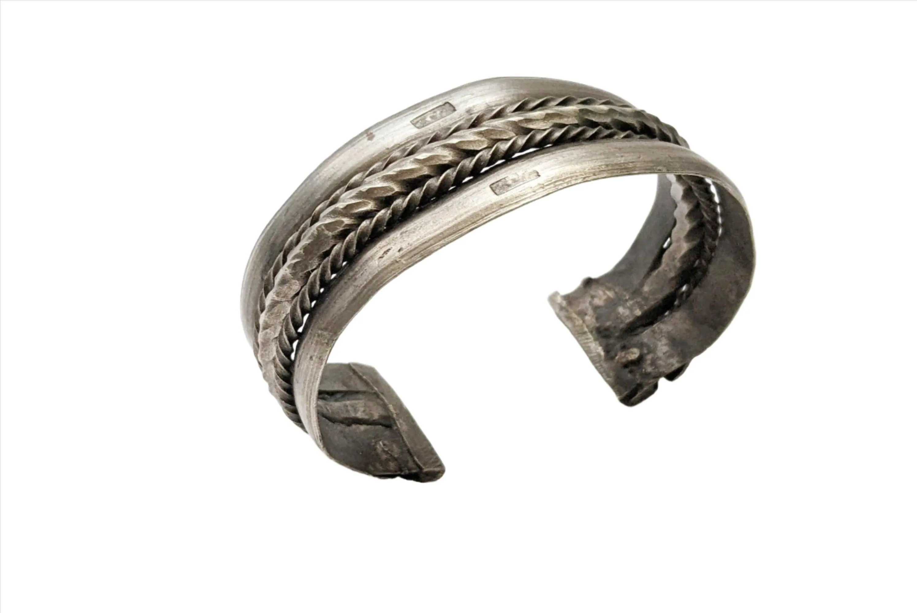 Vintage Bedouin Egyptian or Palestinian Cuff Bracelet 1950's