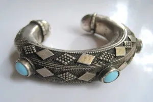 Vintage Bedouin Silver Bracelet from the Arabian Peninsula