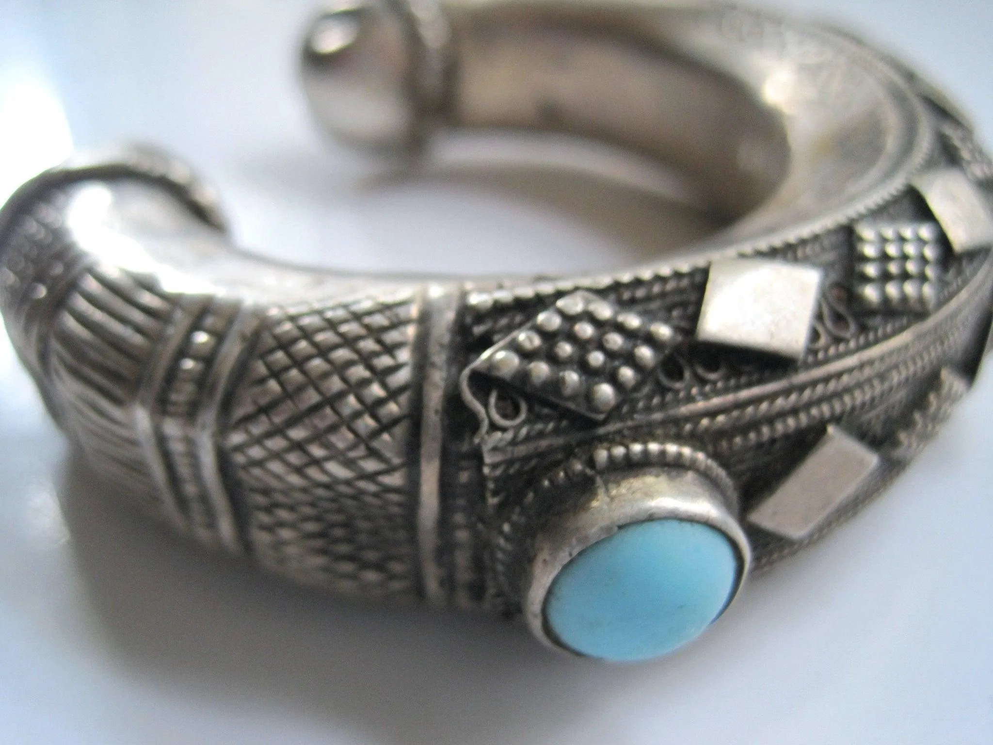 Vintage Bedouin Silver Bracelet from the Arabian Peninsula