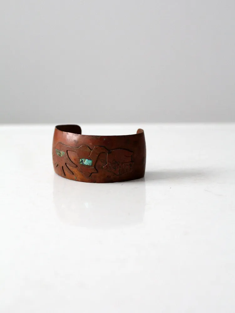 vintage southwestern copper cuff