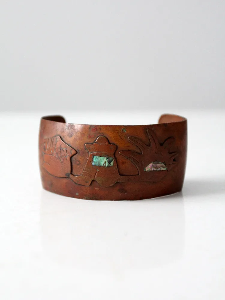 vintage southwestern copper cuff