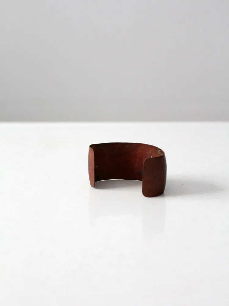 vintage southwestern copper cuff
