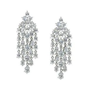 Vivienne - Chandelier Crystal Bridal Drop Earrings