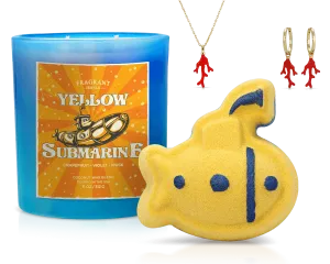 Yellow Submarine - Candle and Bath Bomb Set